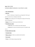 Sinh học 7 - THỰC HÀNH XEM BĂNG HÌNH VỀ ĐỜI SỐNG VÀ TẬP TÍNH CỦA CHIM ppsx