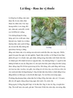 Lá lằng - Rau ăn vị thuốc docx