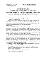 bai thu hoach học tap va lam theo tam guong dao duc ho chi minh