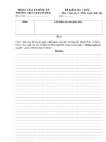 Đề văn 9- Truyện hiện đại