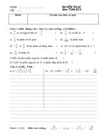 KTRA 45 TOAN SO 6 de 2 ky 2 nam 2010 HAY VA CHUAN