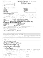 ĐỀ KSCL GIỮA HKII