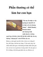 Phần thưởng có thể làm hư con bạn pdf