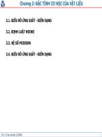 cơ học vật liệu -chương 3 đặc tính cơ học của vật liệu