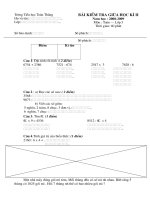 toán 3 giữa ki II