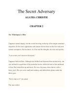 The Secret Adversary AGATHA CHRISTIE CHAPTER 2 ppt