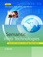 semantic web technologies  trends and research in ontology-based systems