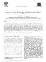 Progress towards an advanced lead–acid battery for use in electric vehicles ppsx