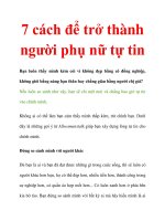7 cách để trở thành người phụ nữ tự tin pps