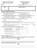 trắc nghiệm vật lý 8