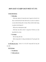 Giáo án Hoá 8 - ĐƠN CHẤT VÀ HỢP CHẤT PHÂN TỬ (TT) doc