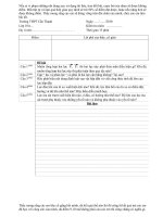 Đề kiểm tra Vật lý lớp 10 - đề số 1 pdf