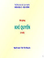 Bài giảng Khí quyển ppt