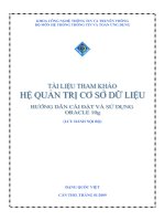 hướng dẫn cài đặt và sử dụng oracle