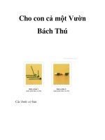 Cho con cả một Vườn Bách Thú docx