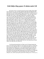 Giới thiệu tổng quan về nhóm nước G8 ppt