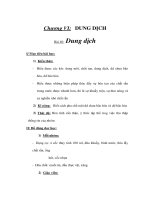 Giáo án Hoá 8 - DUNG DỊCH pptx