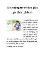 Hội chứng trẻ cô đơn giữa gia đình (phần 4) pdf