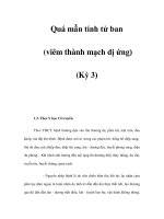 Quá mẫn tính tử ban (viêm thành mạch dị ứng) (Kỳ 3) pptx