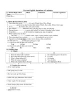 Đề KT 45'''' HK II