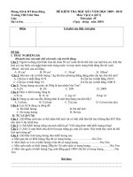 Đề kiểm tra HK (lí 6;7;8;9)
