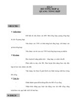 Giáo án Sinh học 10 nâng cao - HỐ TỔNG HỢP & QUANG TỔNG HỢP docx