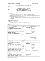 GIÁO ÁN LỚP 3 HKI