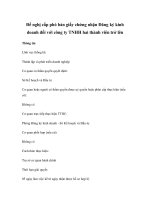 Đề nghị cấp phó bản giấy chứng nhận Đăng ký kinh doanh đối với công ty TNHH hai thành viên trở lên doc