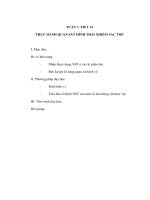 Giáo án Sinh học 9 - THỰC HÀNH QUAN SÁT HÌNH THÁI NHIỄM SẮC THỂ pdf