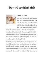 Dạy trẻ sự thành thật potx