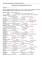 Thi thu DH (with key)