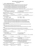 ĐỀ CƯƠNG ÔN TẬP HỌC KỲ II VẬT LÝ 11