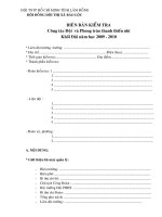 Biên bản KT công tác đội