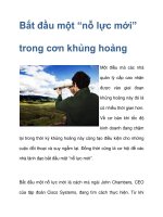 Bắt đầu một “nỗ lực mới” trong cơn khủng hoảng doc