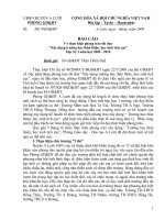 Báo cáo Trường học thân thiện