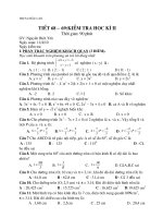 de kiem tra hoc ki 2 mon toan 9