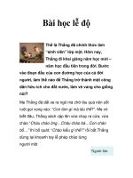 Bài học lễ độ ppsx