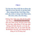 XỬ LÝ TỰ ĐỘNG TRONG TIN HỌC VĂN PHÒNG potx