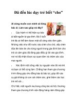 Đã đến lúc dạy trẻ biết “cho” pptx