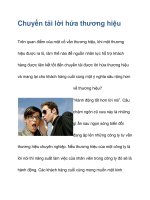 Chuyển tải lời hứa thương hiệu ppsx
