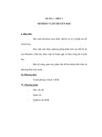 Giáo án Sinh học 9 - MENDEN VÀ DI TRUYỀN HỌC ppt