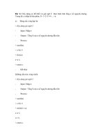 Bài tập Xây dựng sơ đồ khối và giả ngữ C doc