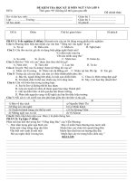 Đề thi Học kỳ II môn Ngữ văn lớp 9 _ Đề lẽ