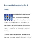 Tìm ra và đáp ứng các nhu cầu về tiếp thị pot