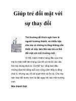 Giúp trẻ đối mặt với sự thay đổi pot