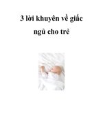 3 lời khuyên về giấc ngủ cho trẻ potx