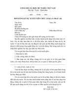 Đơn xin đăng ký tuyển viên chức pdf