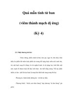 Quá mẫn tính tử ban (viêm thành mạch dị ứng) (Kỳ 4) pdf