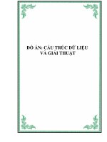 ĐỒ ÁN: CẤU TRÚC DỮ LIỆU VÀ GIẢI THUẬT pps