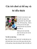 Các trò chơi cả bố mẹ và bé đều thích pdf